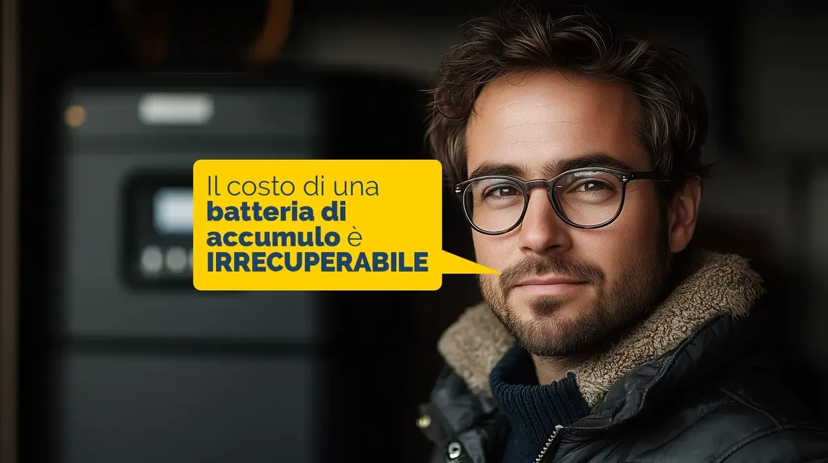 Il costo di una batteria di accumulo è irrecuperabile